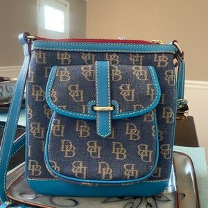 Dooney & Bourke Crossbody Bag! Turquoise and Denim!!!